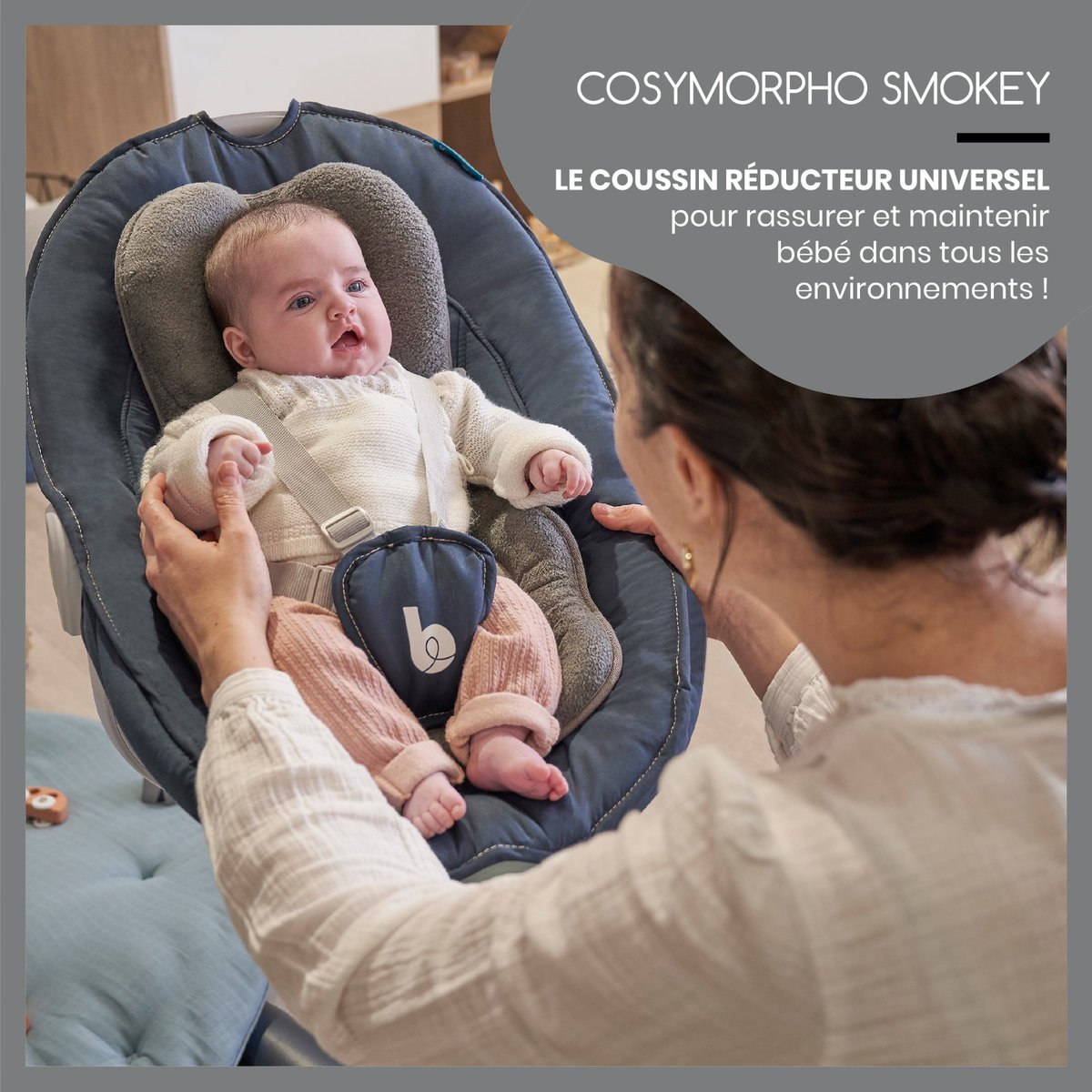 Coussin réducteur Cosymorpho gris, BABYMOOV