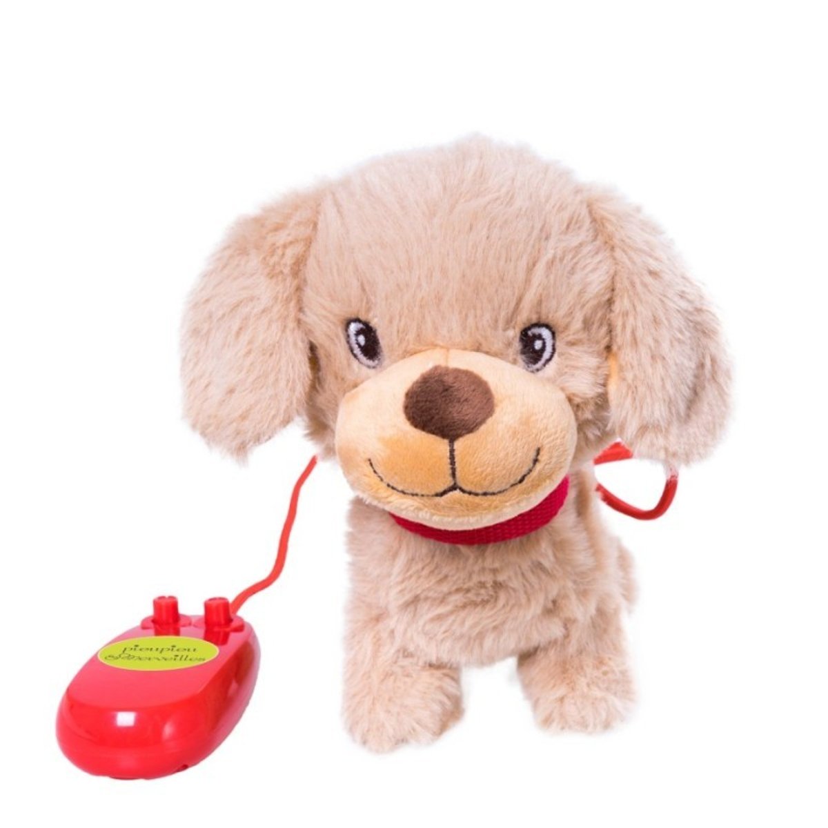 Peluche filoguidée chien Victor marche avec moi beige, PIOUPIOU ET MERVEILLES
