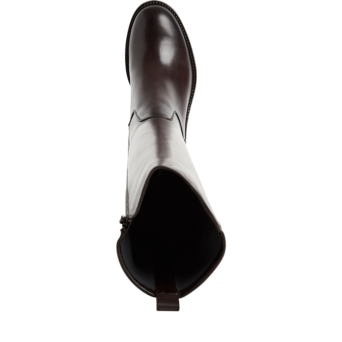 Bottes à talons, en cuir marron foncé, TAMARIS