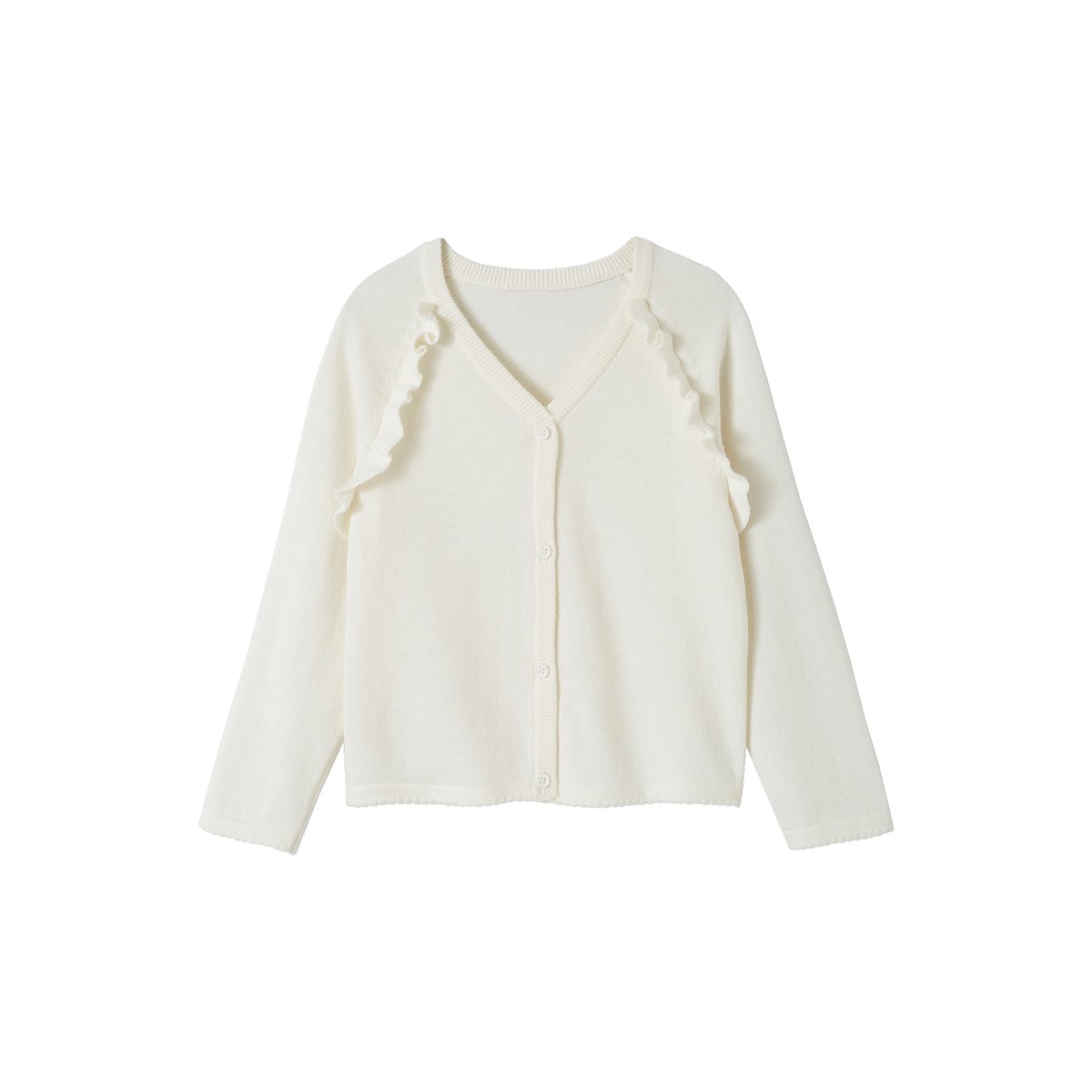 Gilet à volants cérémonie écru, VERTBAUDET