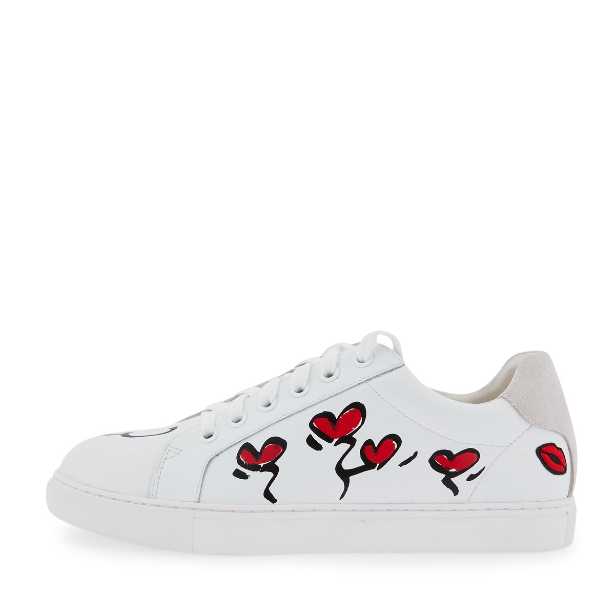 Baskets En Cuir Simone In Love Graf blanc, BONS BAISERS