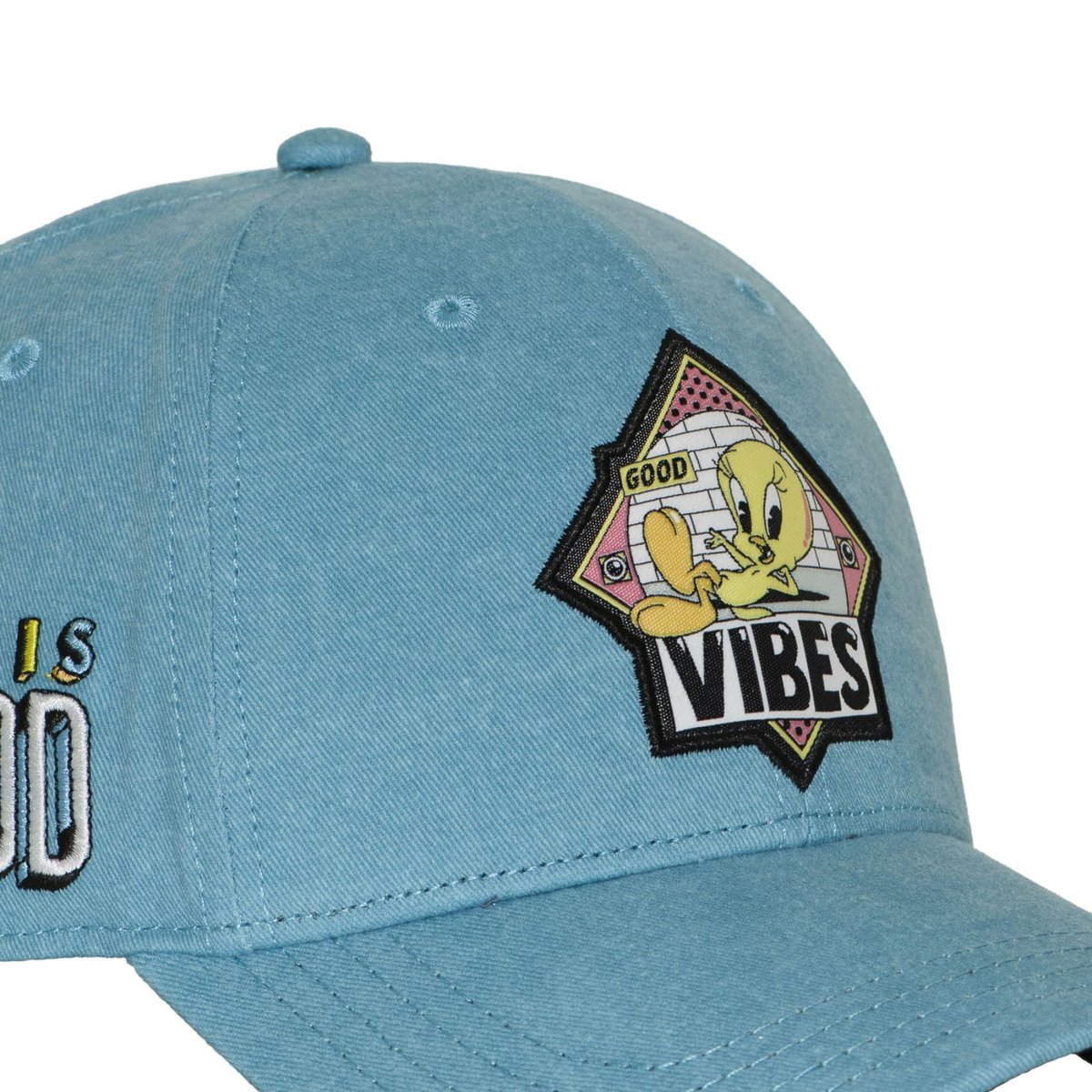 Casquette baseball Looney Tunes turquoise/noir/blanc/jaune/rose, CAPSLAB