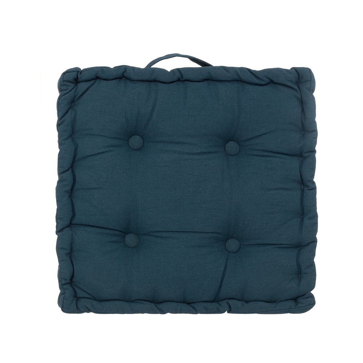 Coussin de sol Horizon uni bleu, EDEN