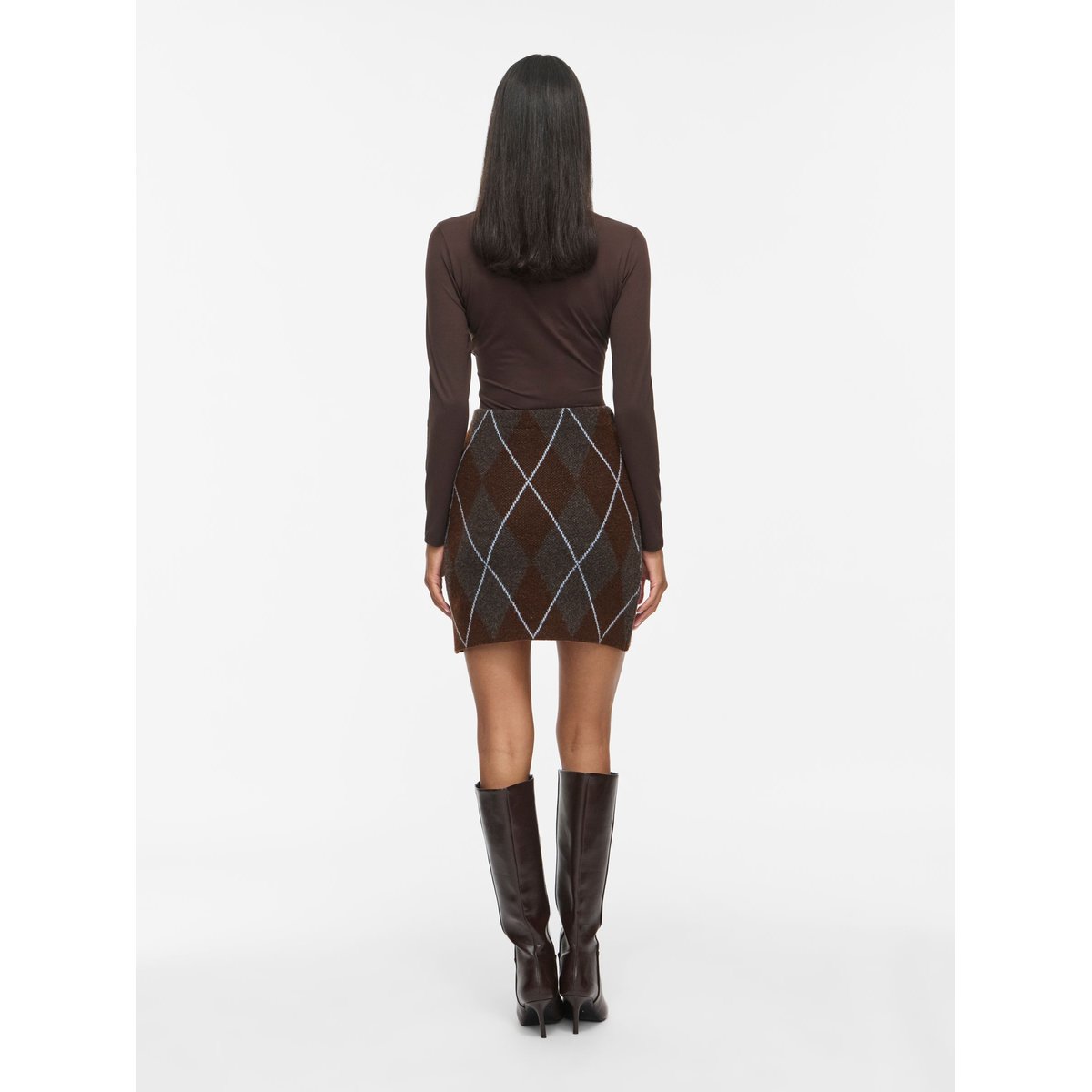 Jupe En Maille gris - dark grey melange1, VILA