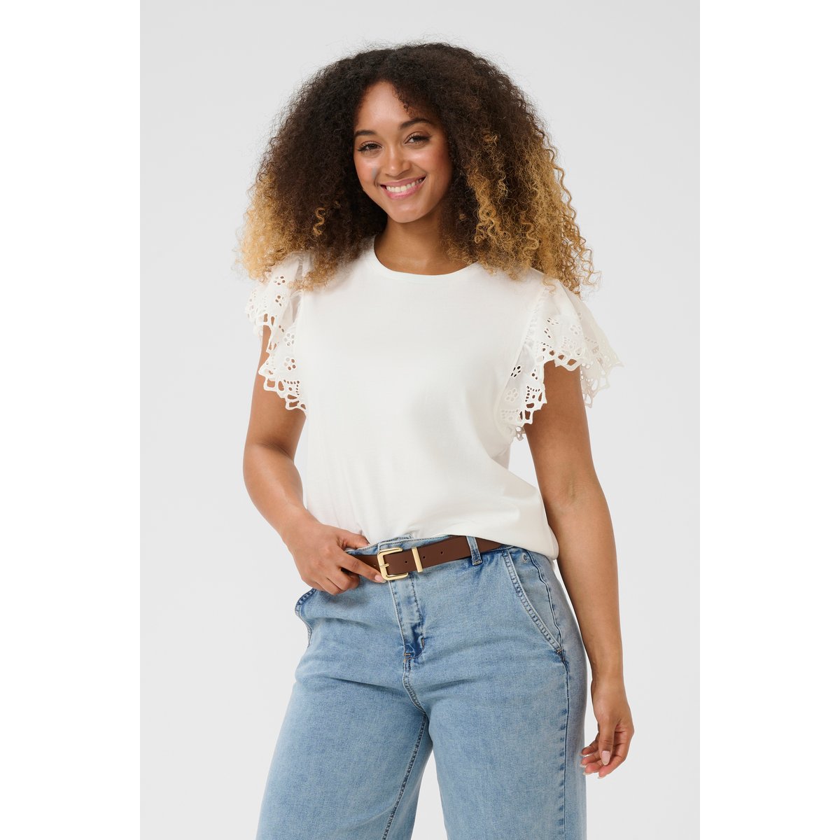 Sans manches blanc snow white, CREAM