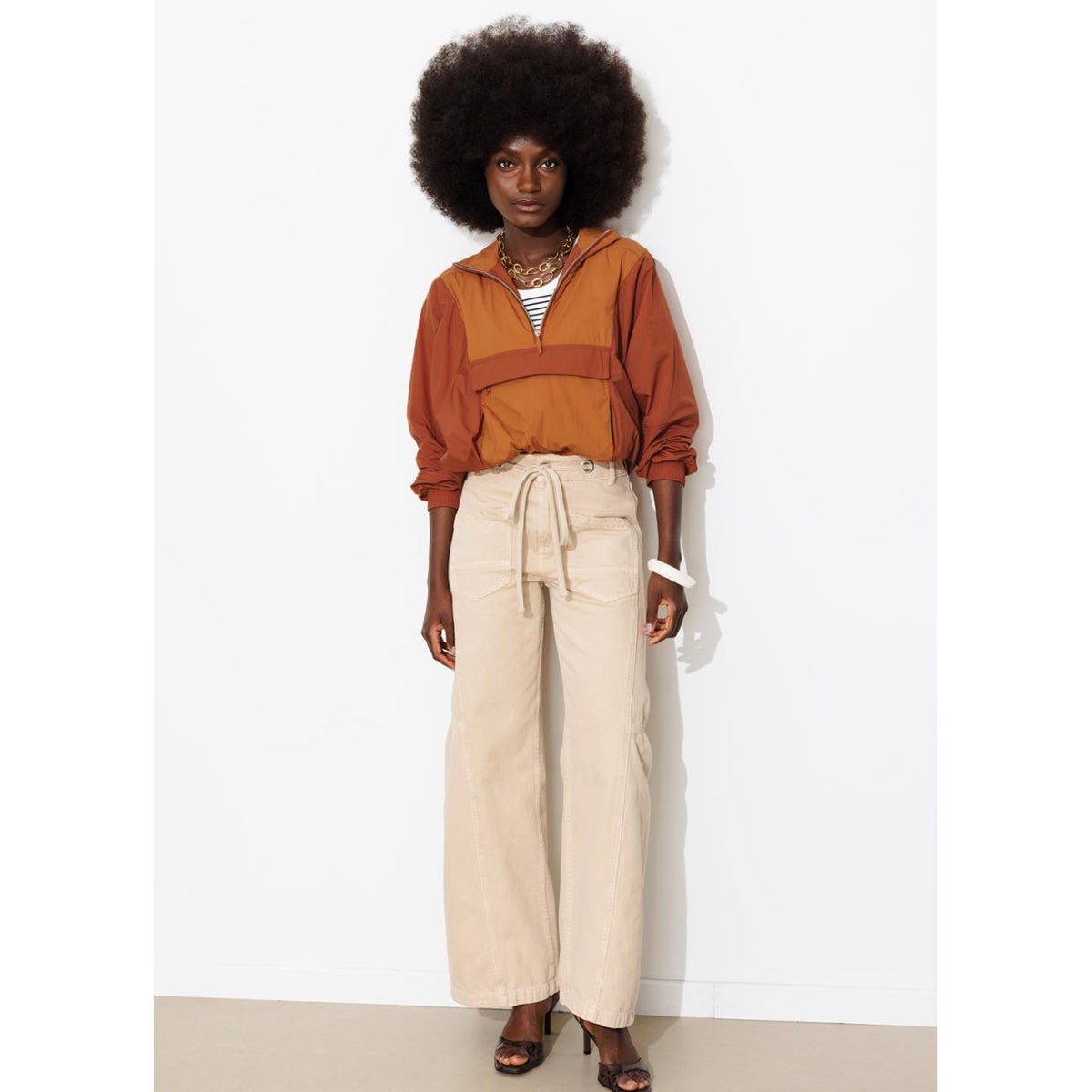 Blouson coupe-vent orange, PROMOD