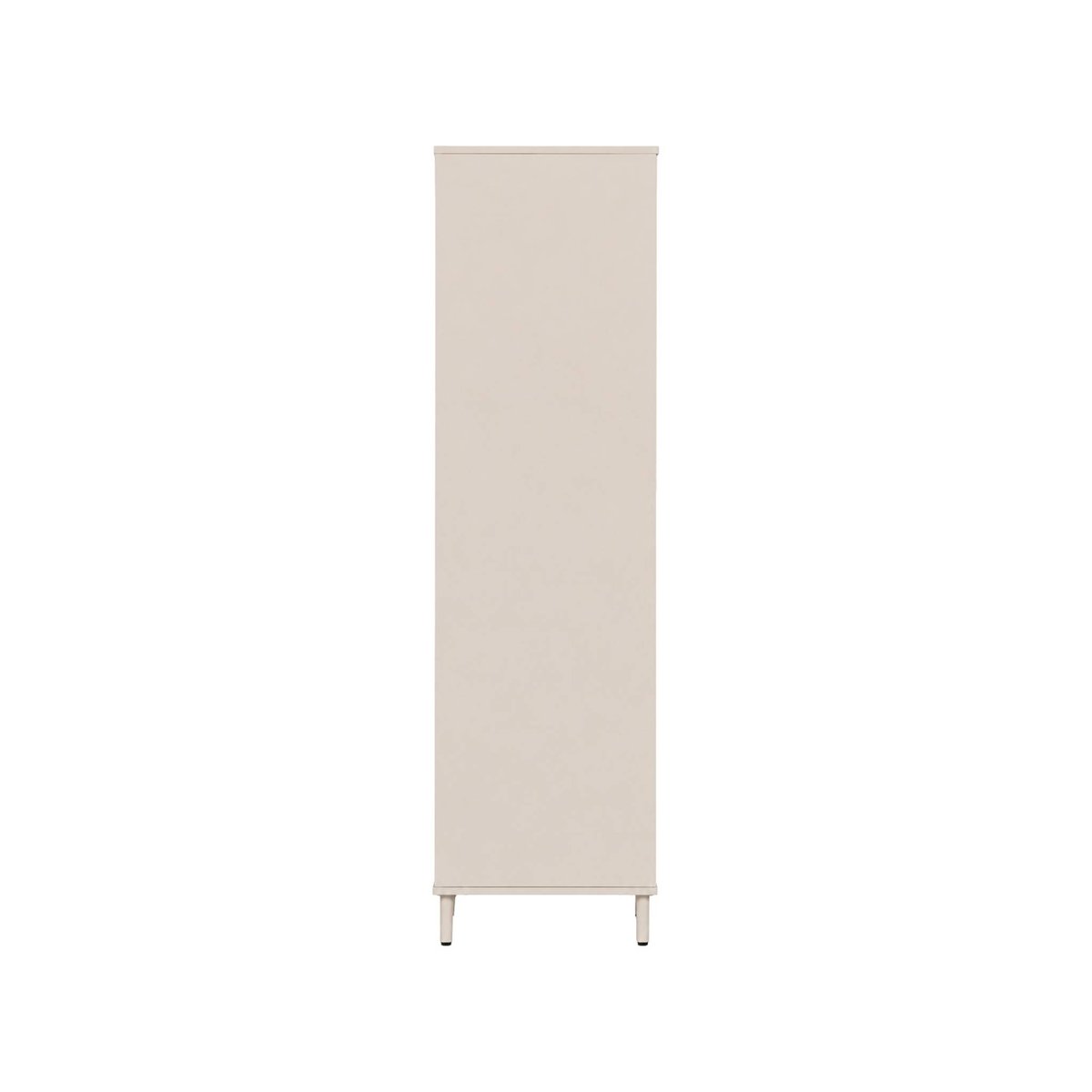Dressing décor bois et métal 2 étagères 1 penderie ELLIE beige, SWEEEK