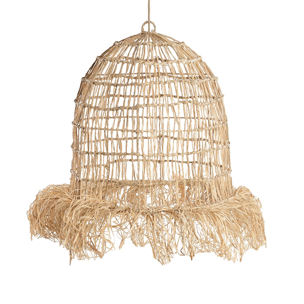 Suspension en herbe mendong CASITA beige, BAZAR BIZAR