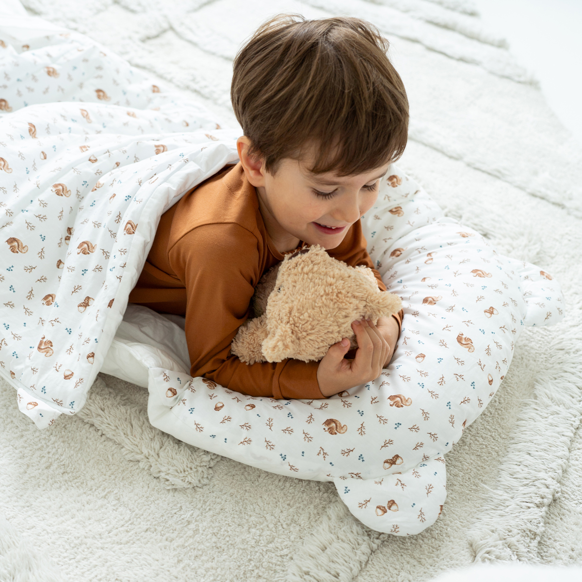 Sac de couchage enfant 'FilOdoo' NOISETTE écru, LITTLE CREVETTE