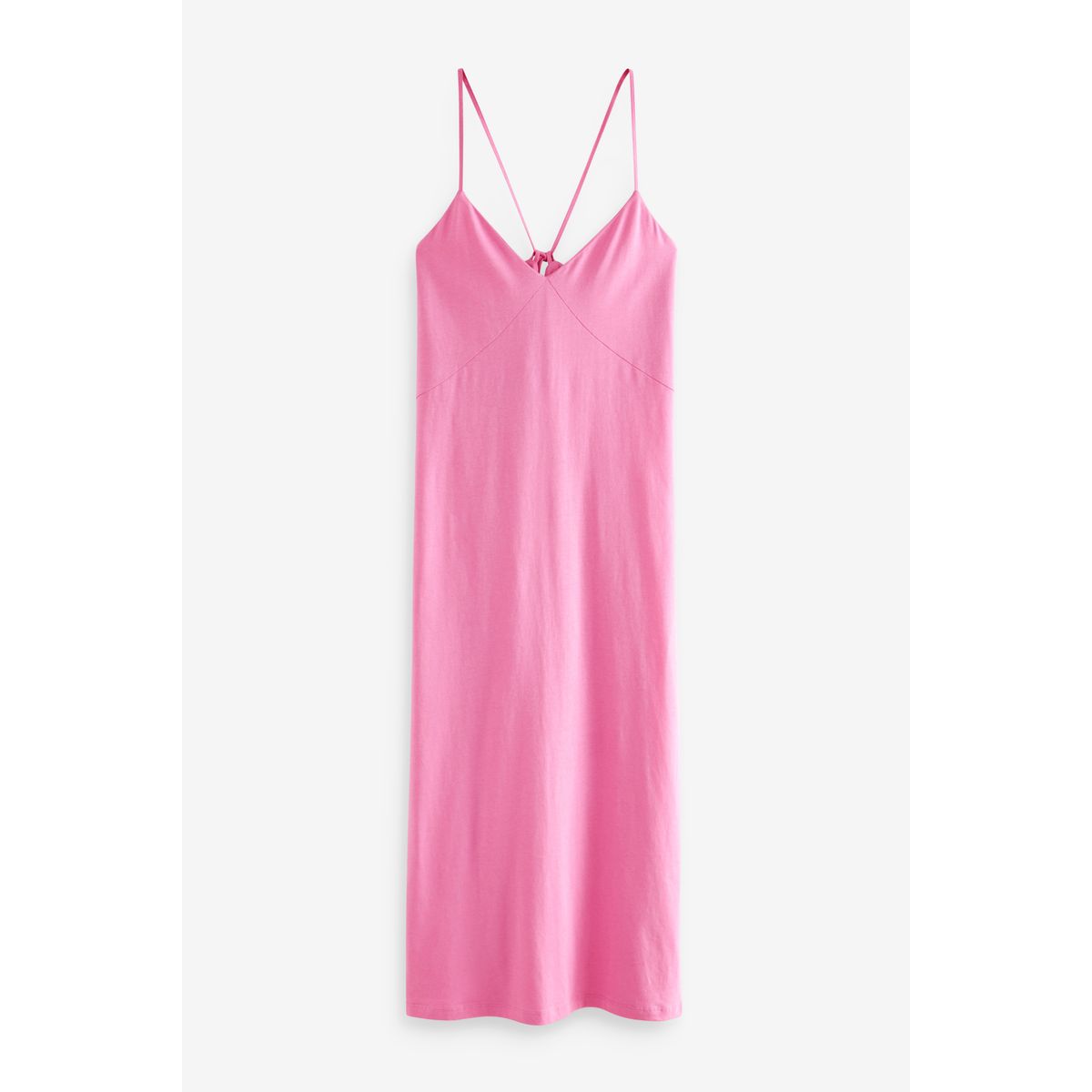 Robe caraco mi-longue en jersey rose, NEXT