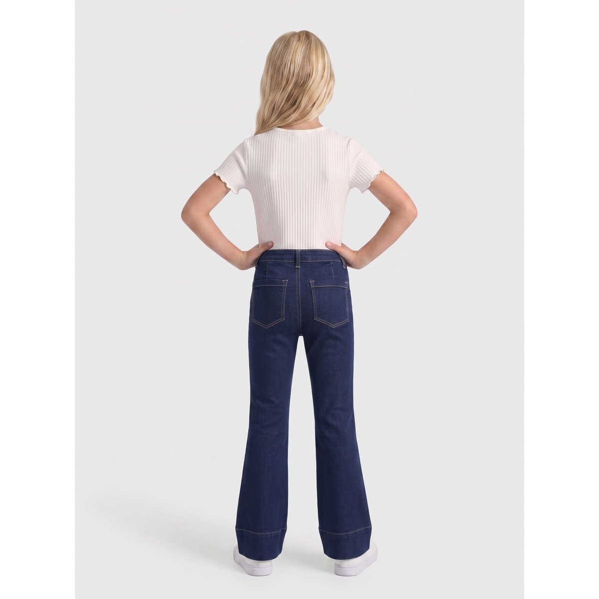 Jean Flared dark blue denim, KIDS ONLY