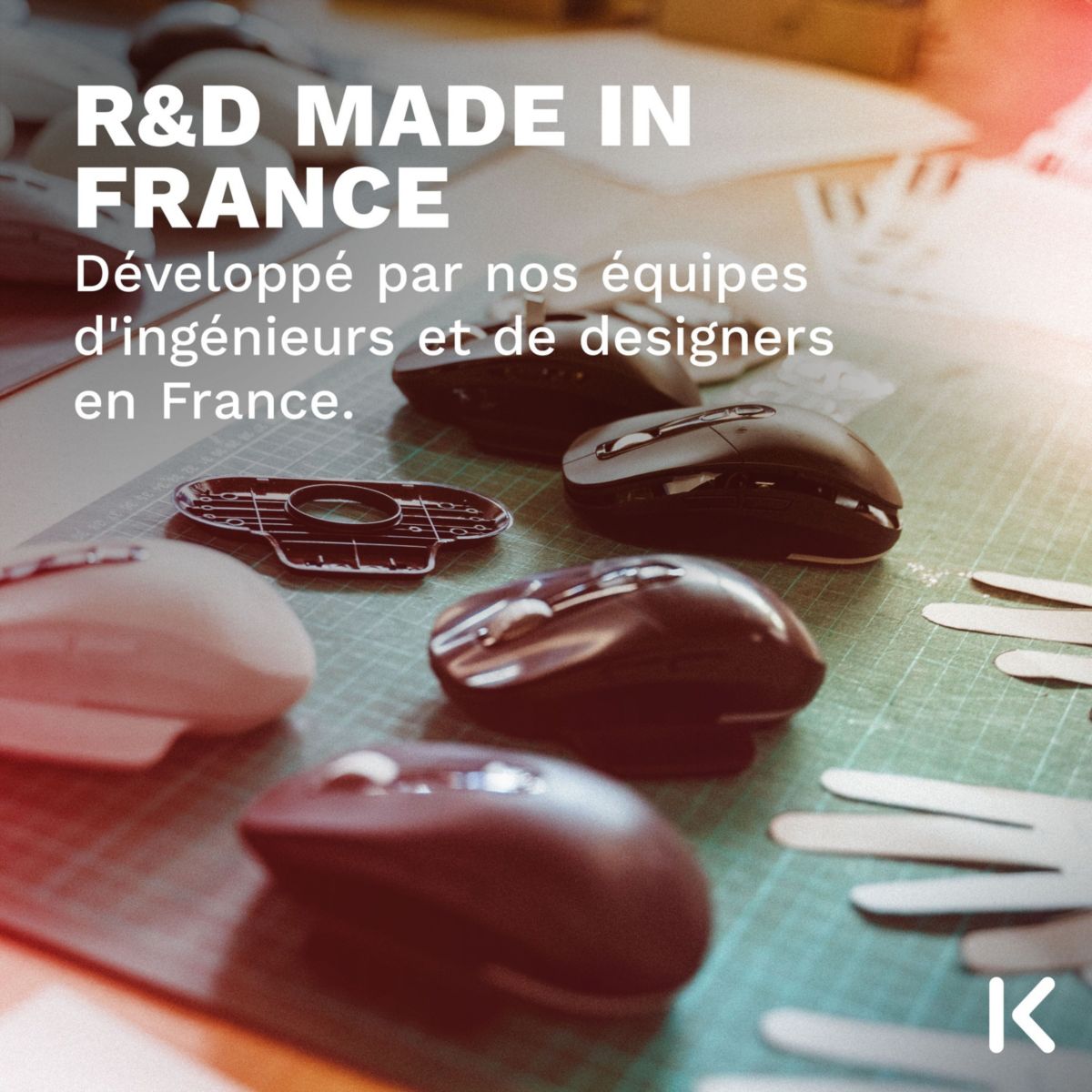 Souris Gamer Sans Fil Ambi One blanche Progress couleur unique, SKILLKORP