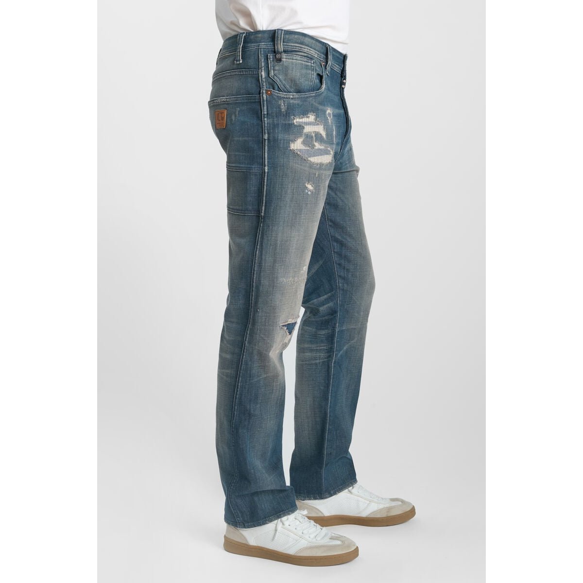 Jeans loose, large 800/60 loose , longueur 34 blue, LE TEMPS DES CERISES