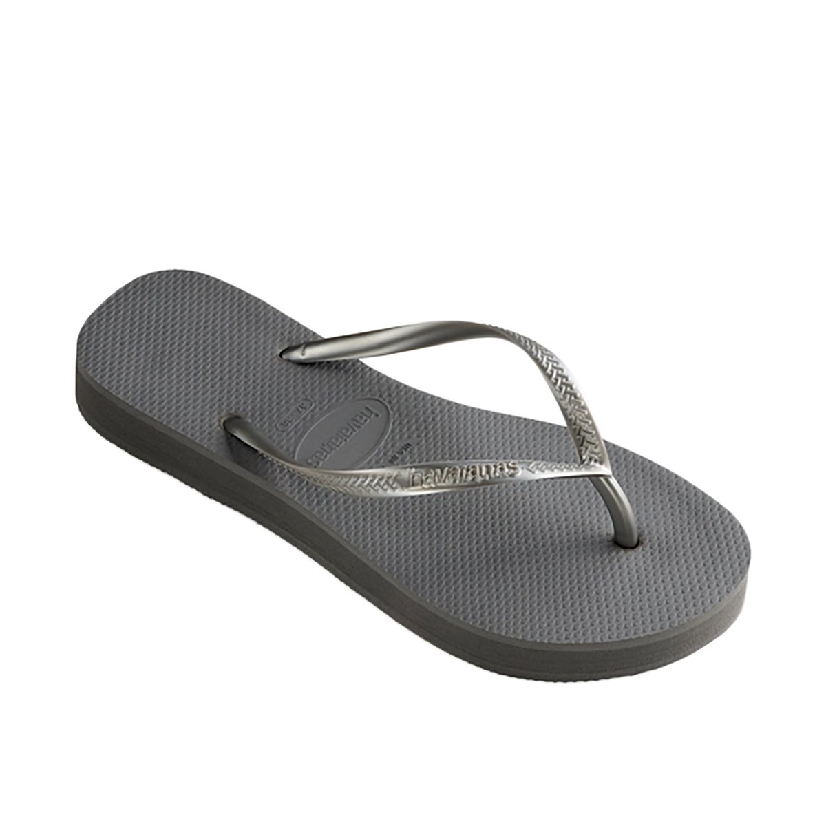 Tong à Enfiler Slim Flatform Fc gris, HAVAIANAS