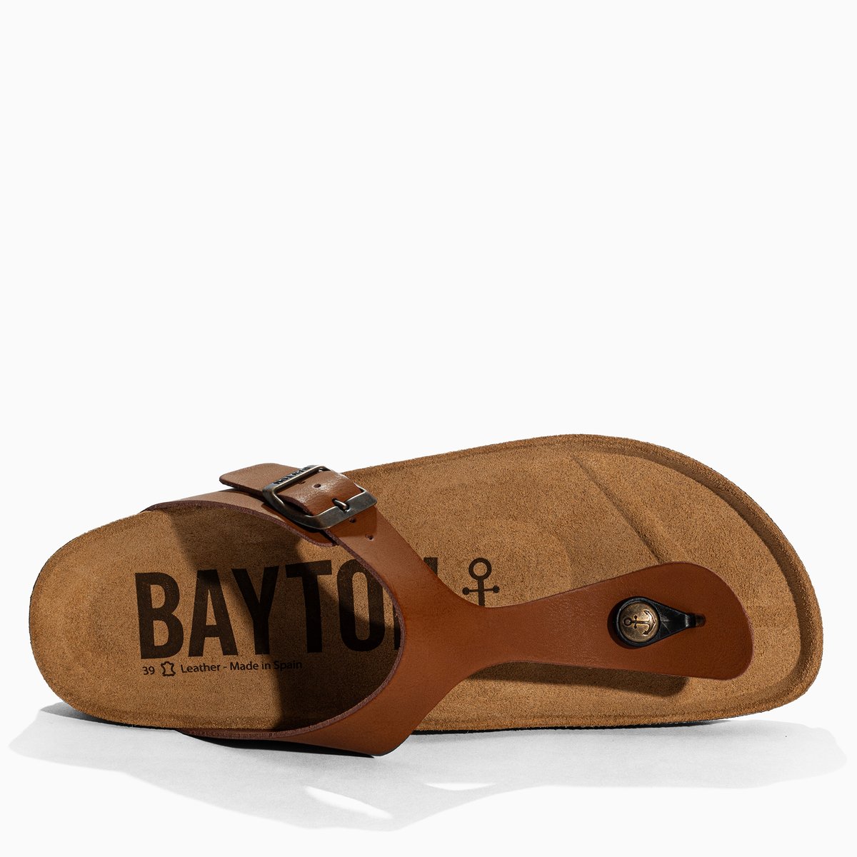 Tongs MERCURE marron, BAYTON
