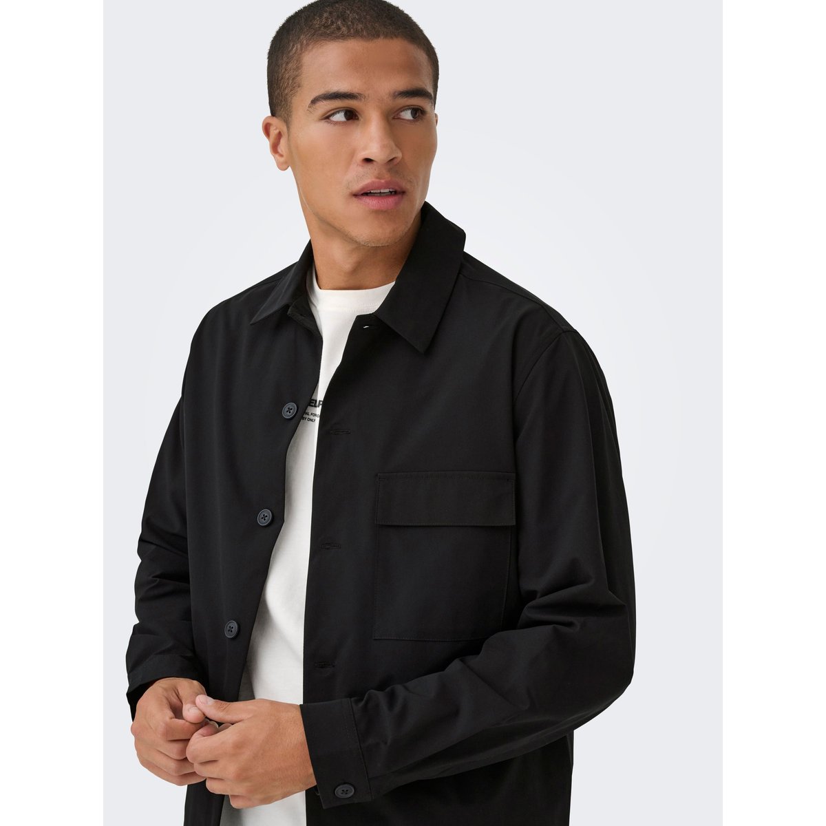 Surchemise black, ONLY & SONS