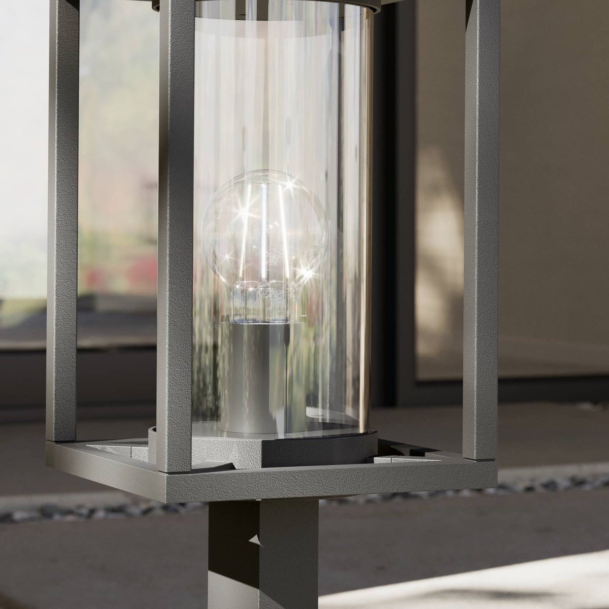 Luminaire extérieur en aluminium moderne anthracite, LUCANDE