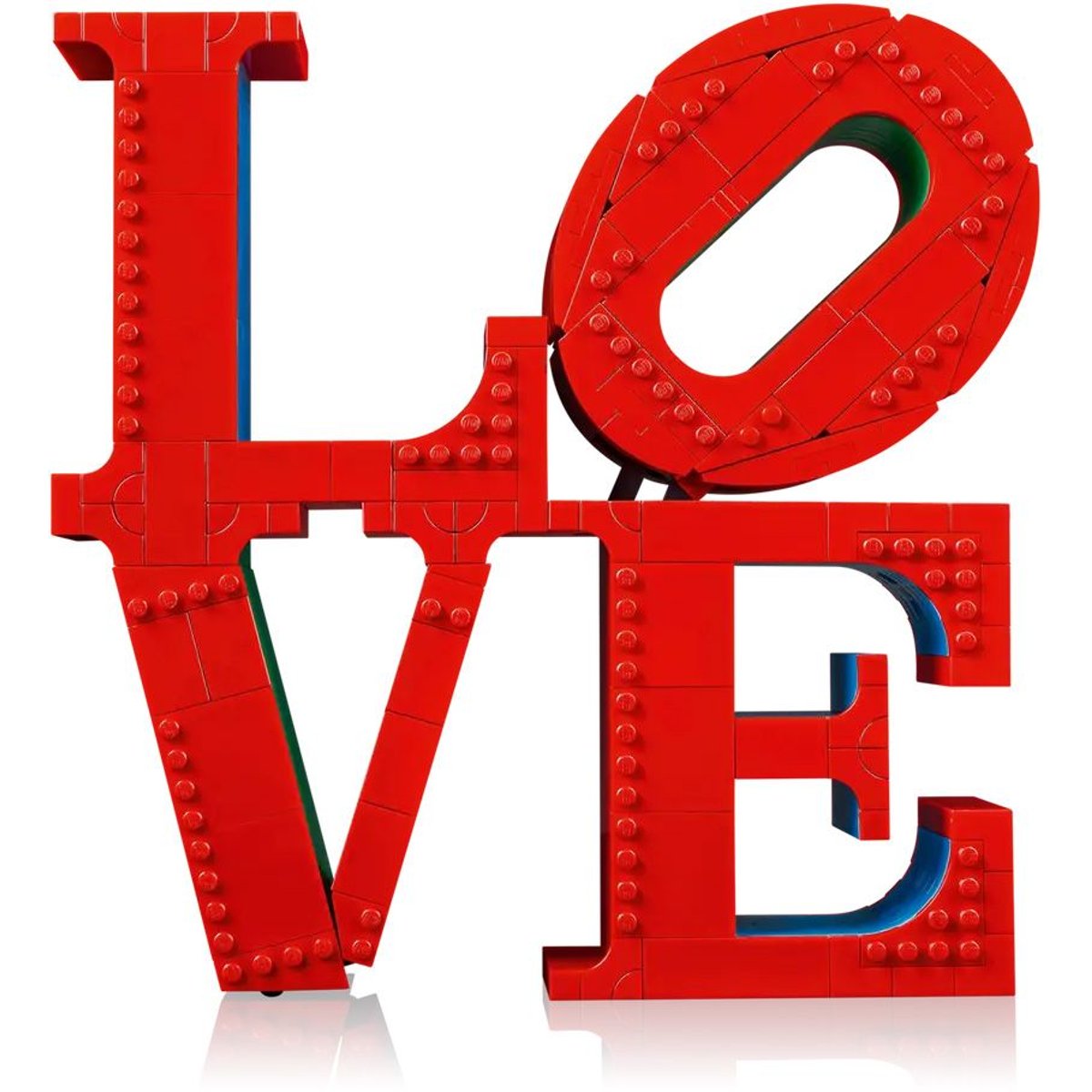 LEGO Art - Sculpture LOVE - 31214 : Créez votre chef-d'œuvre rouge, bleu, vert, LEGO