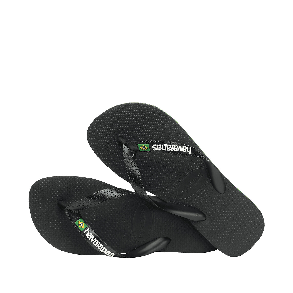 Tongs Brazil Logo noir, HAVAIANAS