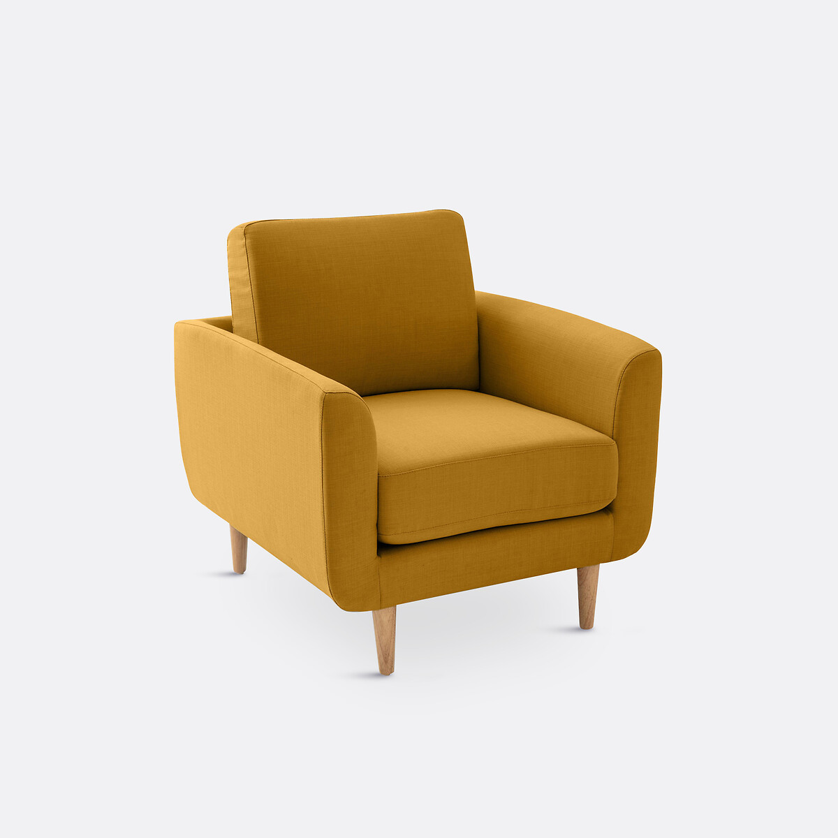 Sillón de poliéster/algodón, Jimi mostaza, LA REDOUTE INTERIEURS