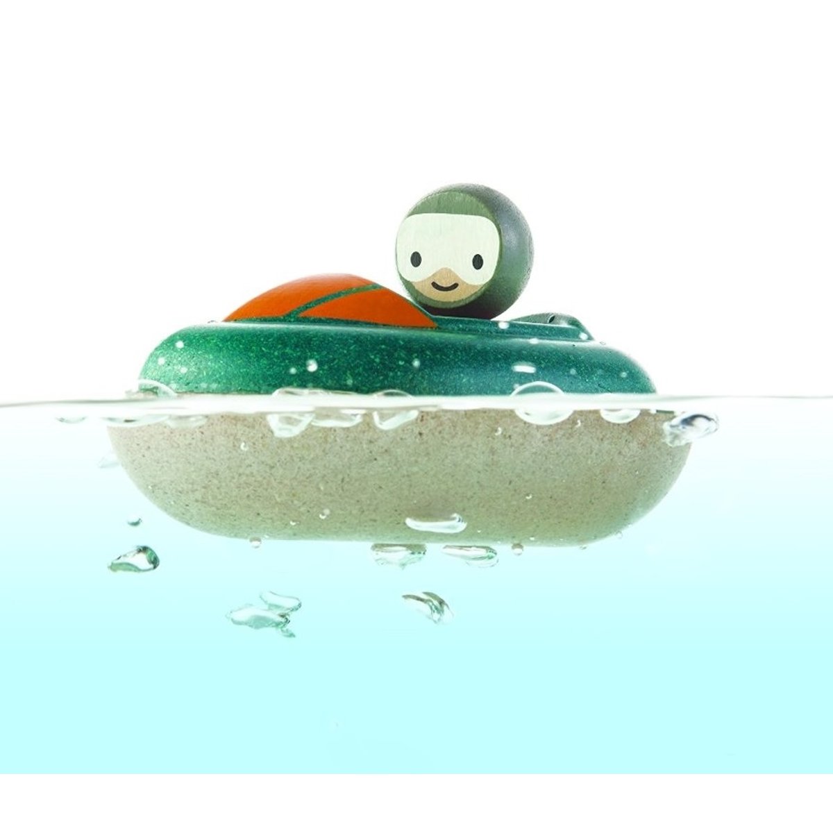 Jouet de bain Mon hors-bord vert, orange, PLAN TOYS