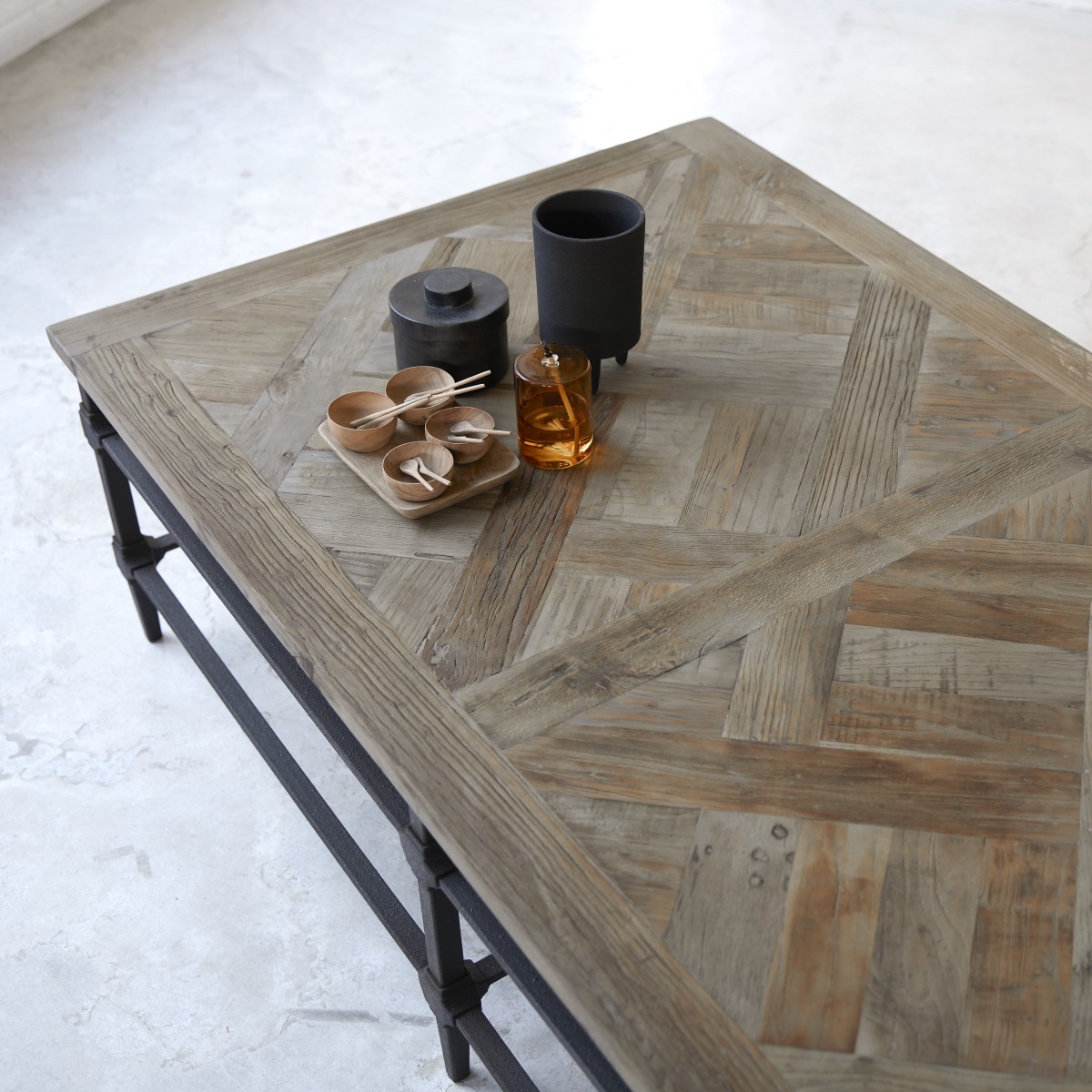 Table basse en Orme massif, GATSBY naturel, TIKAMOON