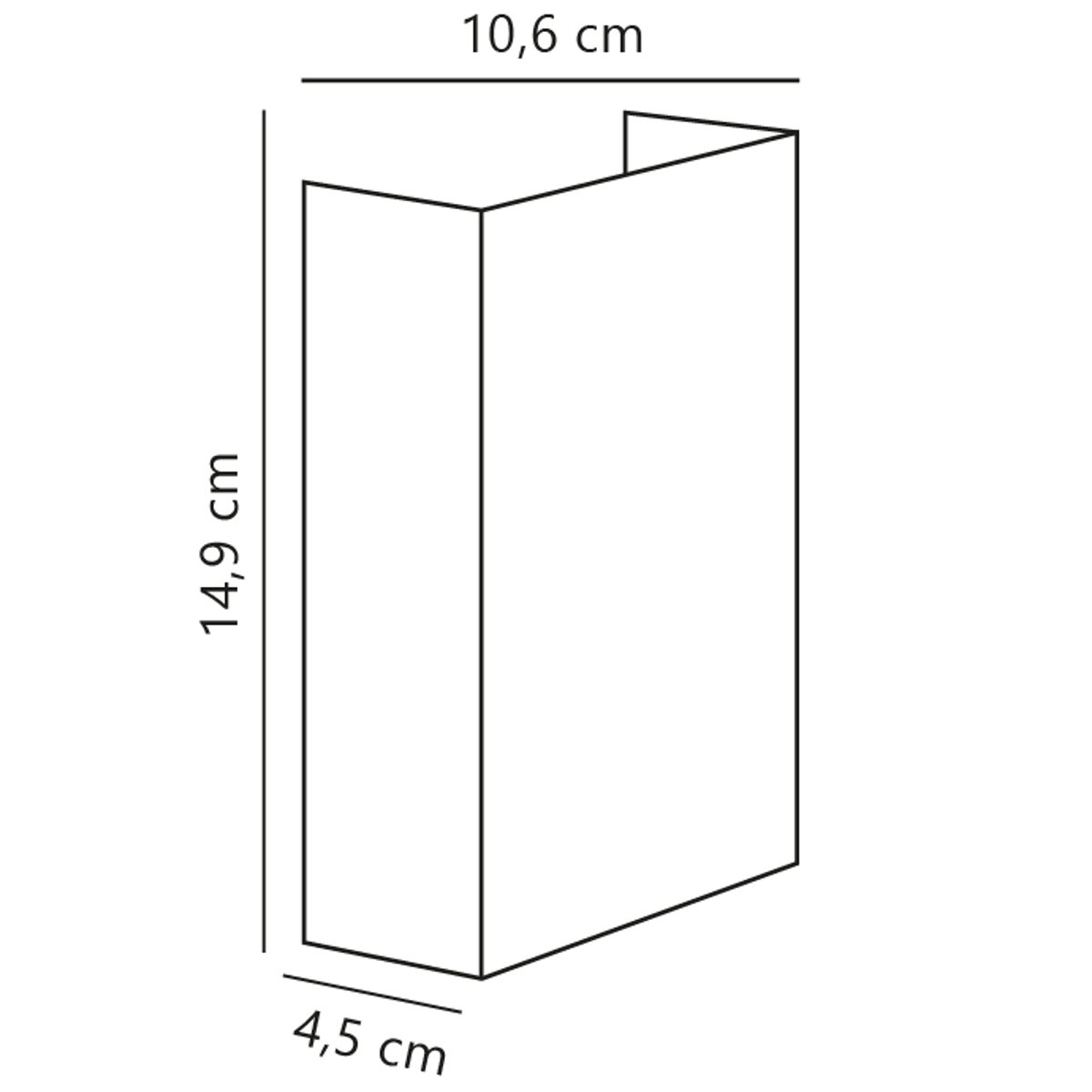 Applique murale extérieure adapté aux zones côtières  en laiton, FOLD doré, NORDLUX