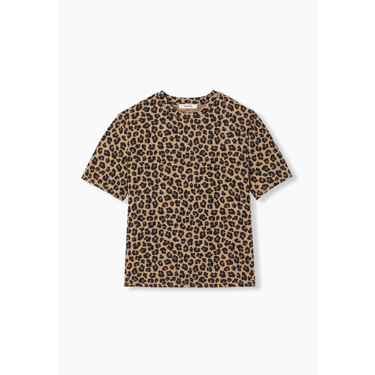 T-shirt léopard imprimé marron, PROMOD