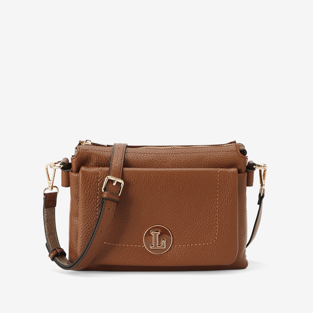 Sac multi-poches  Rosabelle cognac,doré, LOLLIPOPS