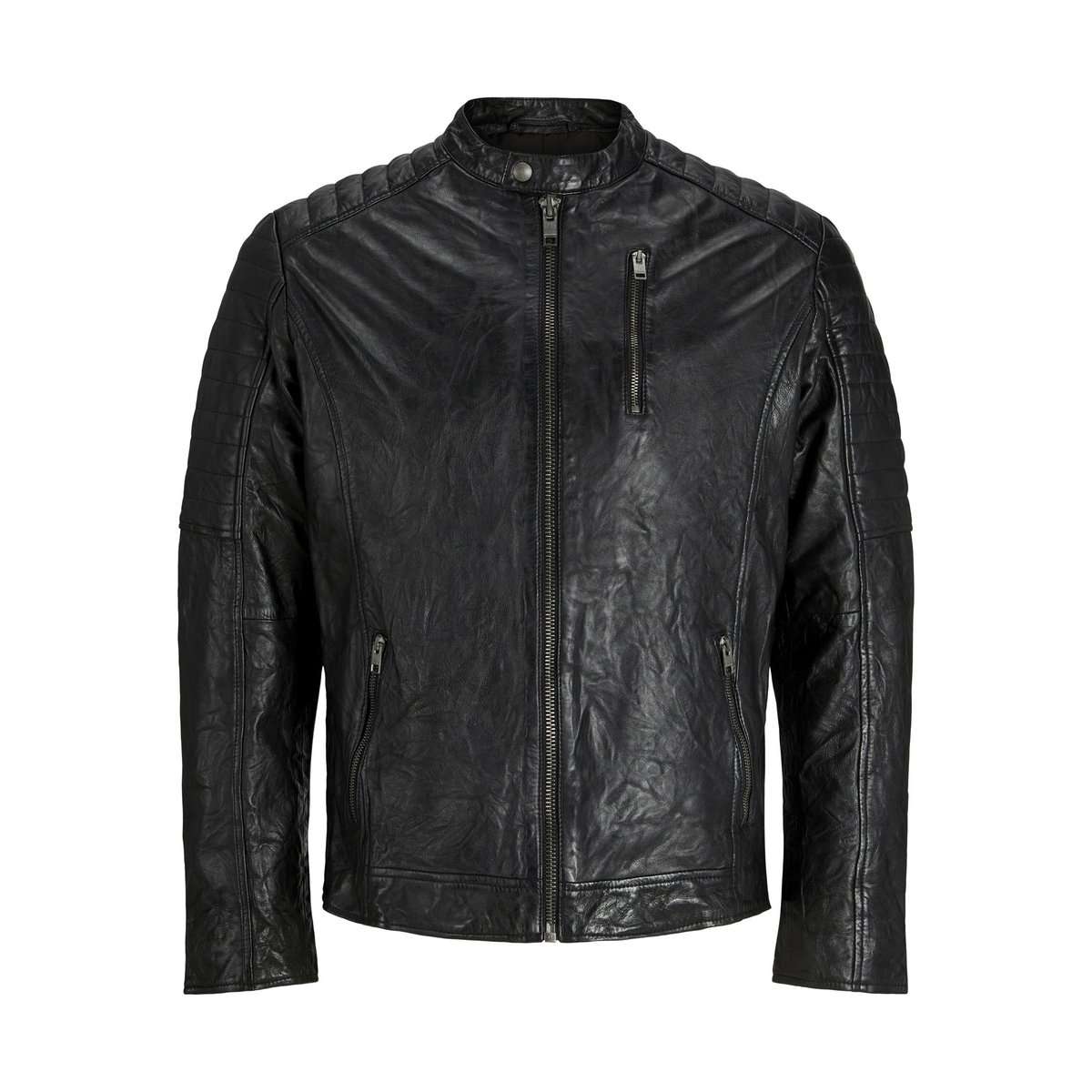 Veste En Cuir black, JACK & JONES