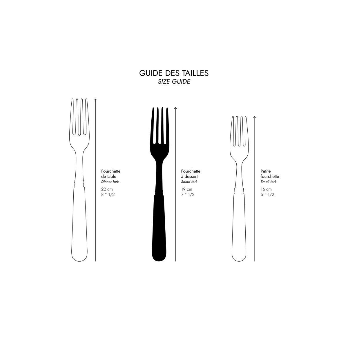 Fourchette à dessert, Gustave nacre, SABRE