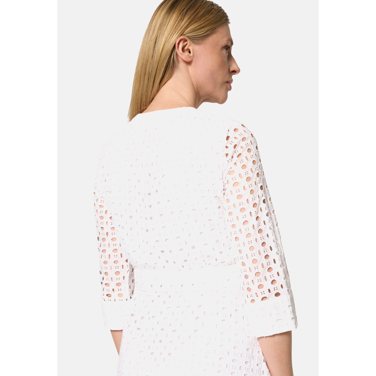 Robe-chemisier à ceinture à nouer blanc, BETTY & CO
