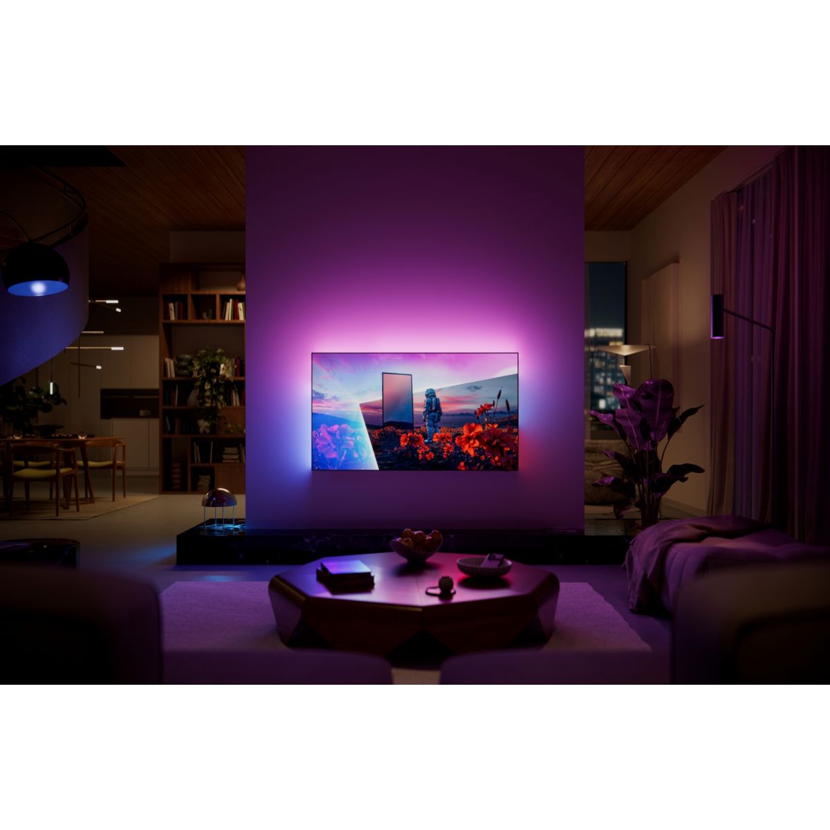 TV OLED 55OLED811 (2026) 55" (139 cm) 4K Ultra HD - Expérience Cinéma & Gaming, 120Hz, Ambilight, Smart TV couleur unique, PHILIPS