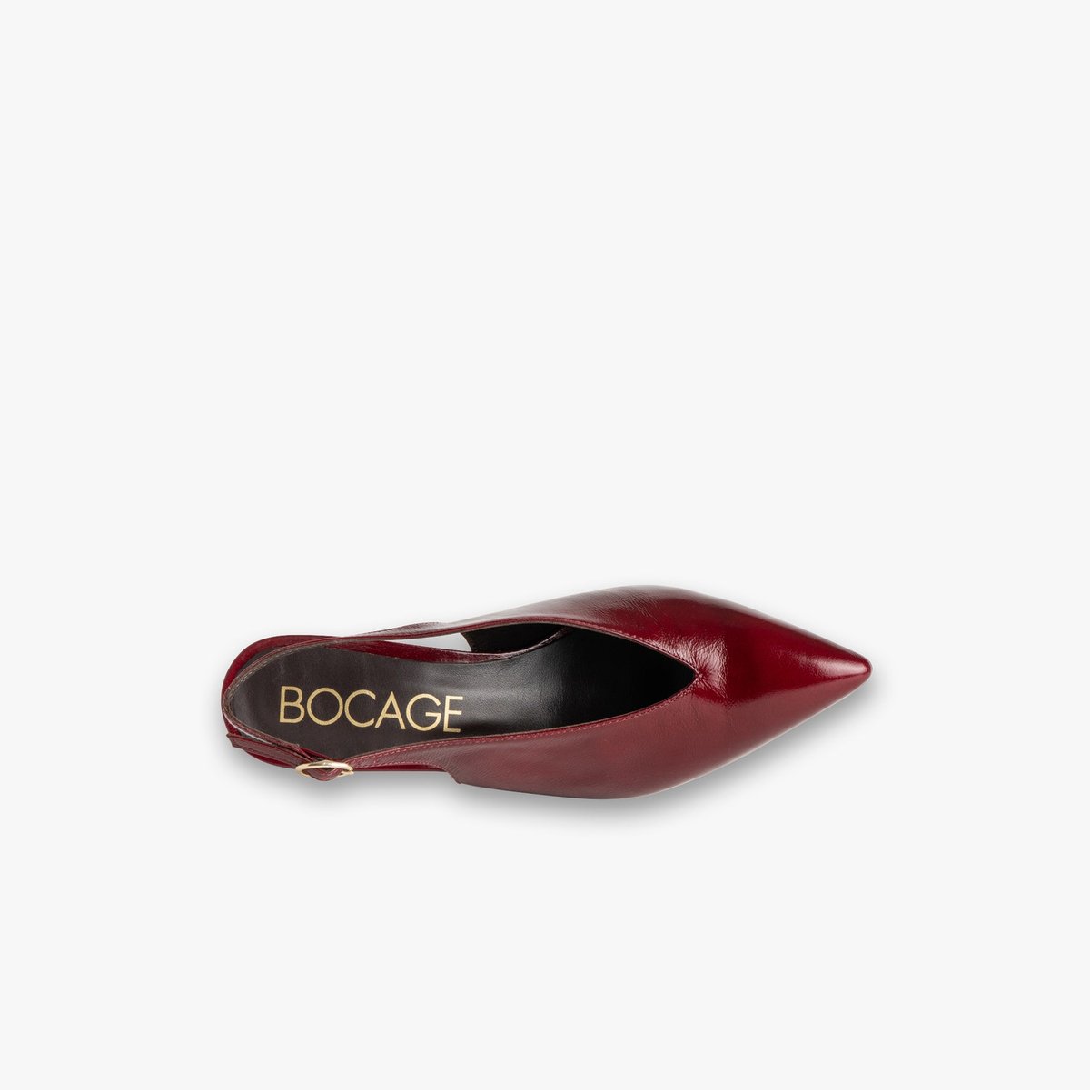 Escarpin en cuir CELINA rouge cerise, BOCAGE