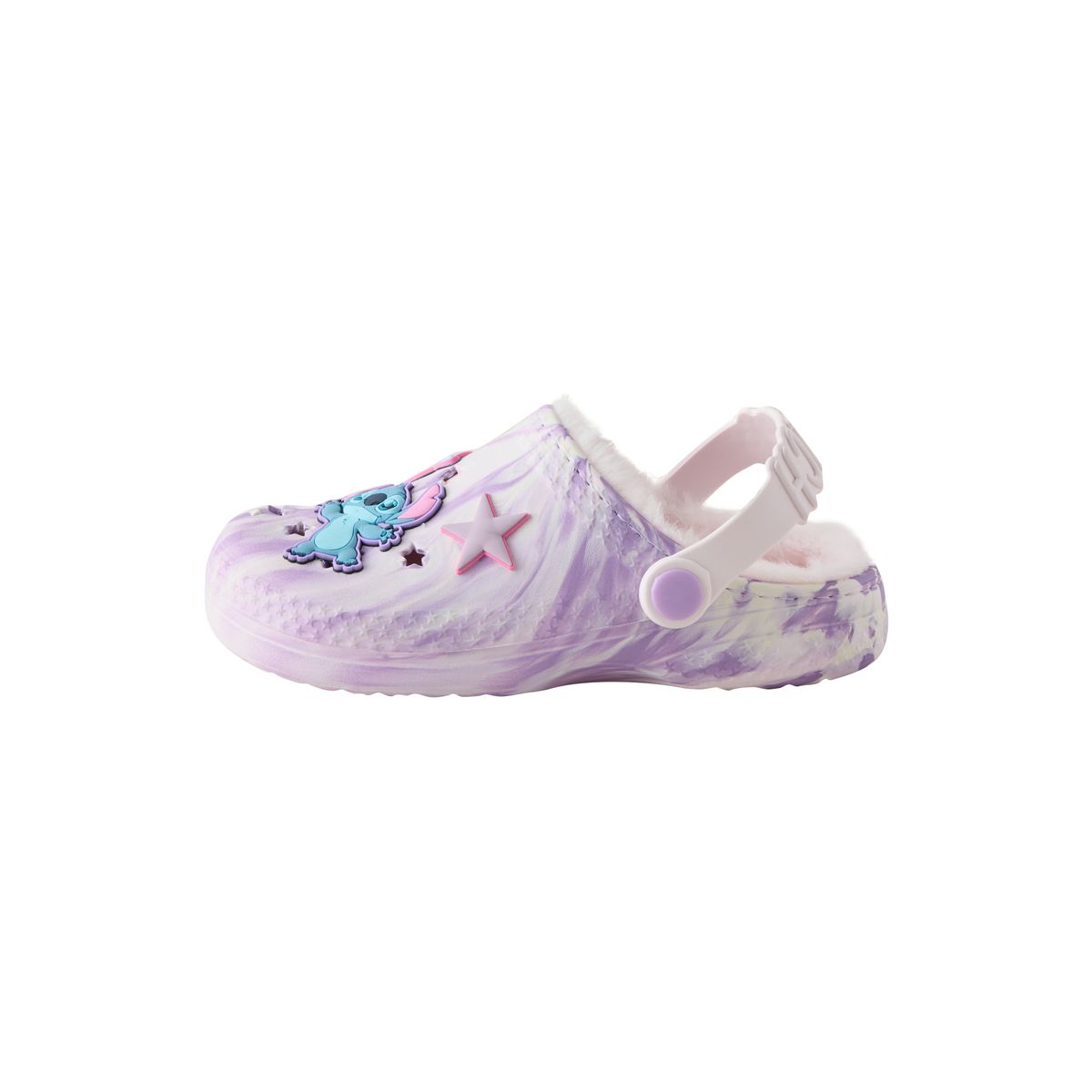Chaussons style sabots doublés d'imitation fourrure lilo & stitch, NEXT