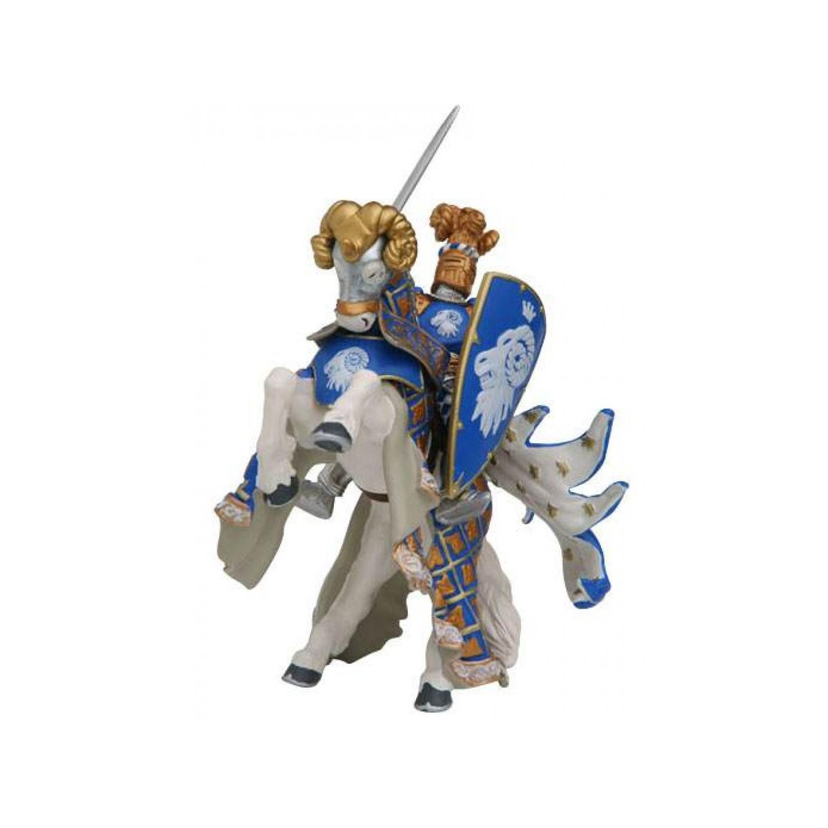 Cheval du Maître des armes cimier bélier couleur unique, PAPO