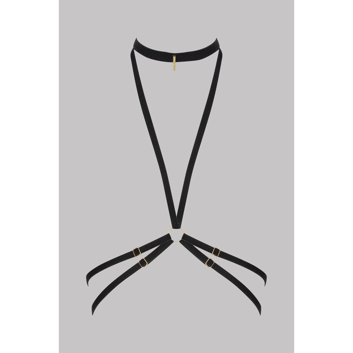 Harnais PARURE VELOURS noir, MAISON CLOSE