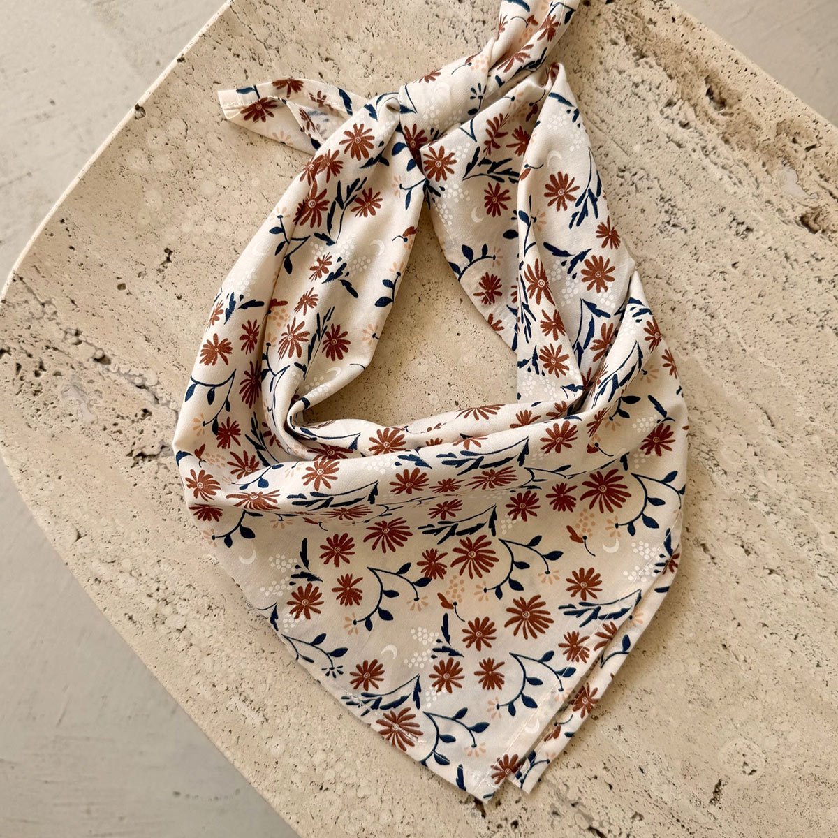 Foulard en popeline Ollie vanille, PETIT BEGUIN