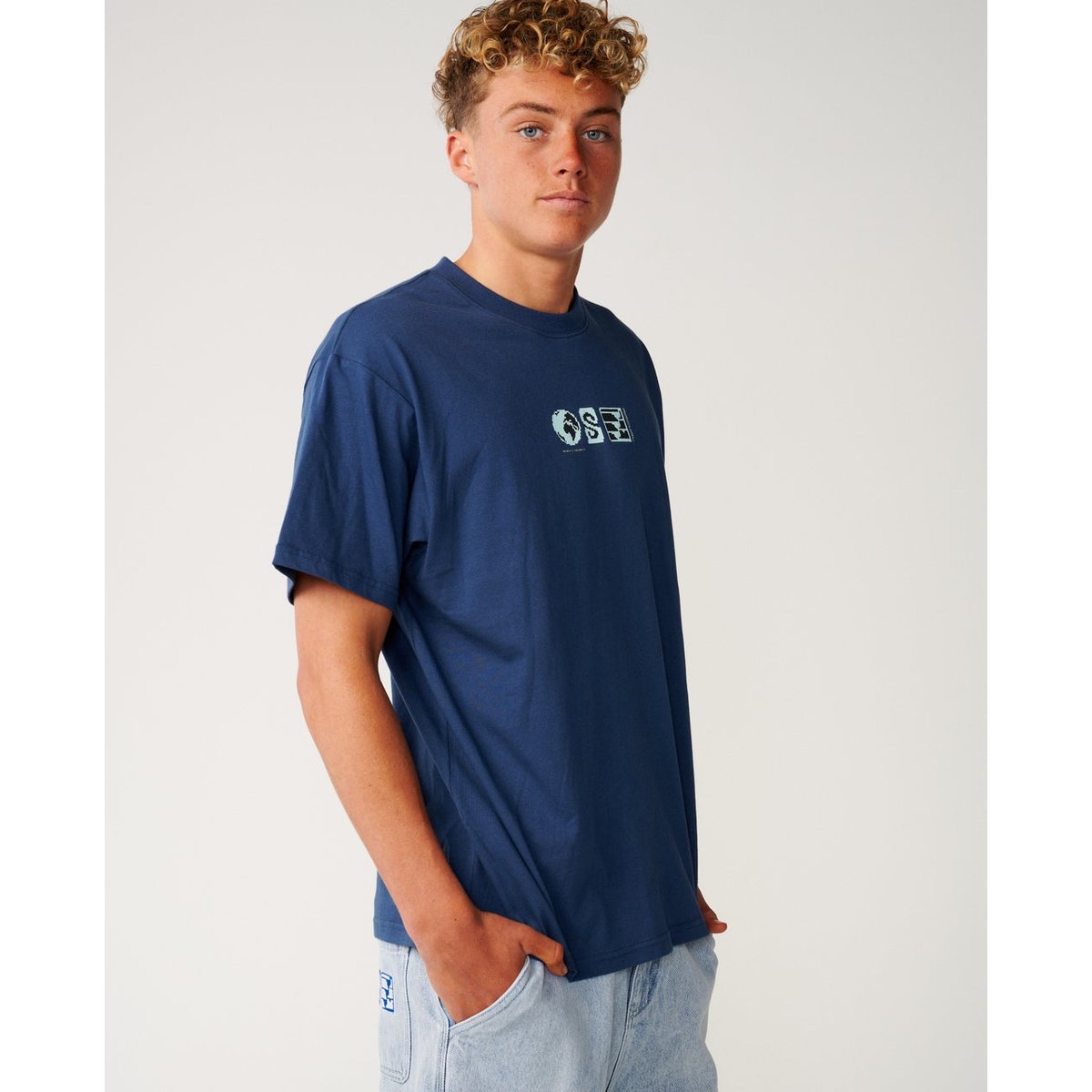 T-shirt Loose SEARCH SERIES VC Digicon light navy, RIP CURL