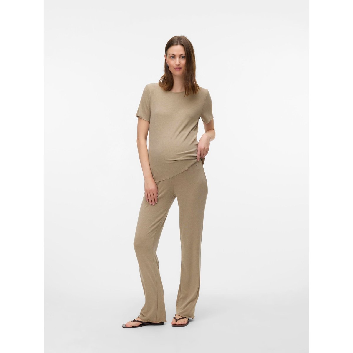 Pantalon silver mink, MAMA LICIOUS