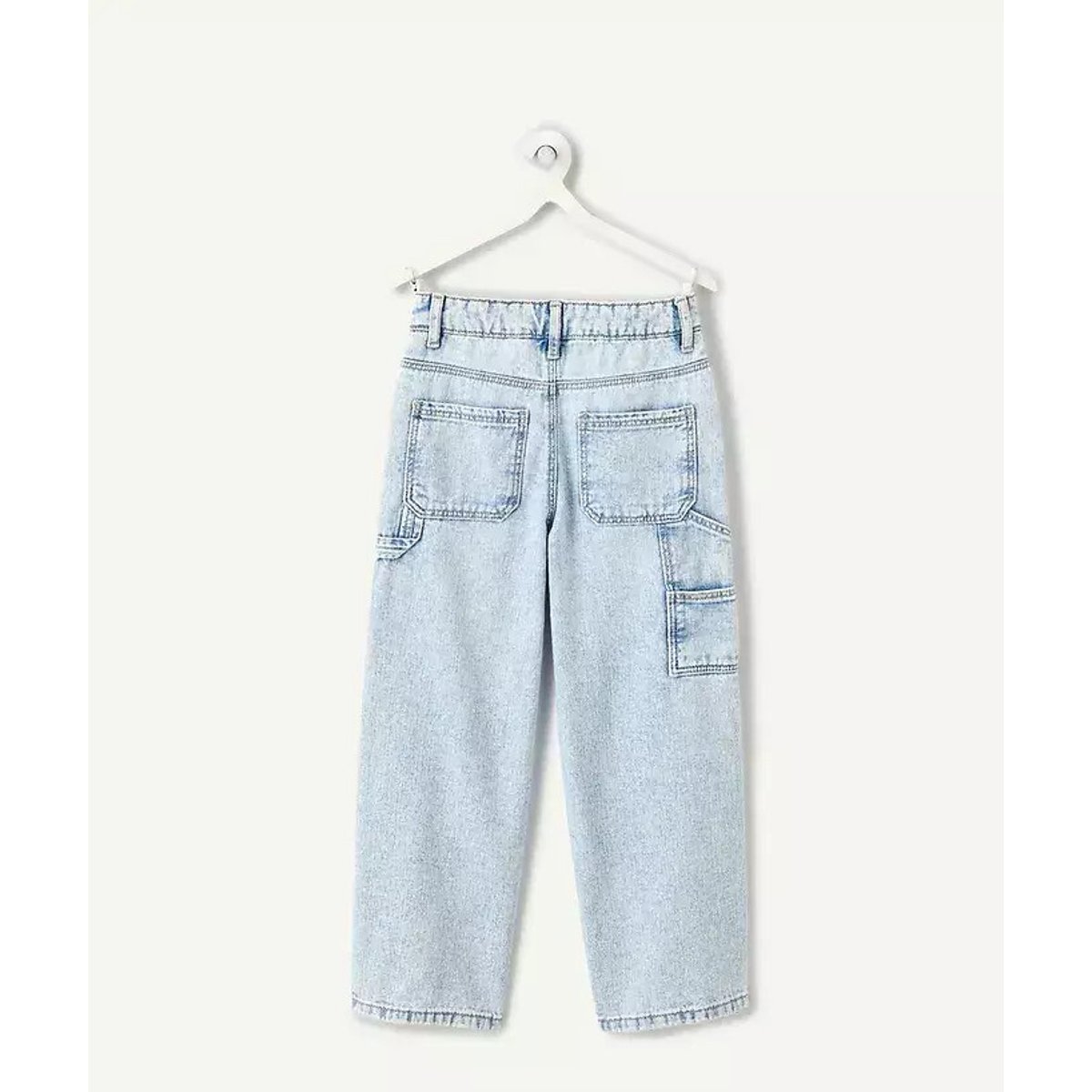 Jeans cargo blu denim, TAPE A L'OEIL