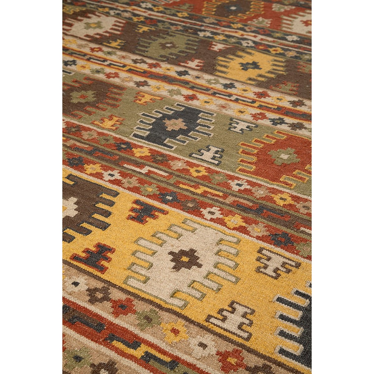 Tapis kilim orient tissé main en laine LAZO multicolore, NOVATREND