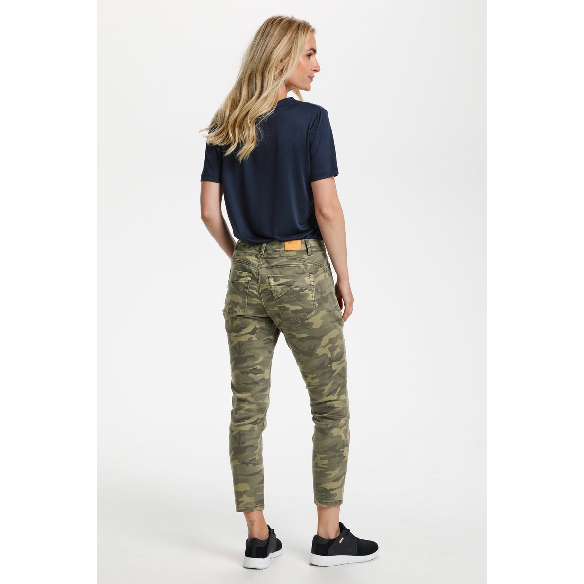 Jeans vert sea green camouflage, CREAM