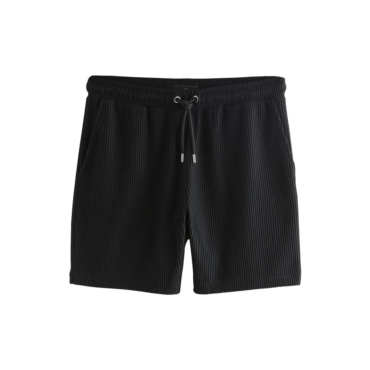 Short en jersey texturé à rayures noir, NEXT