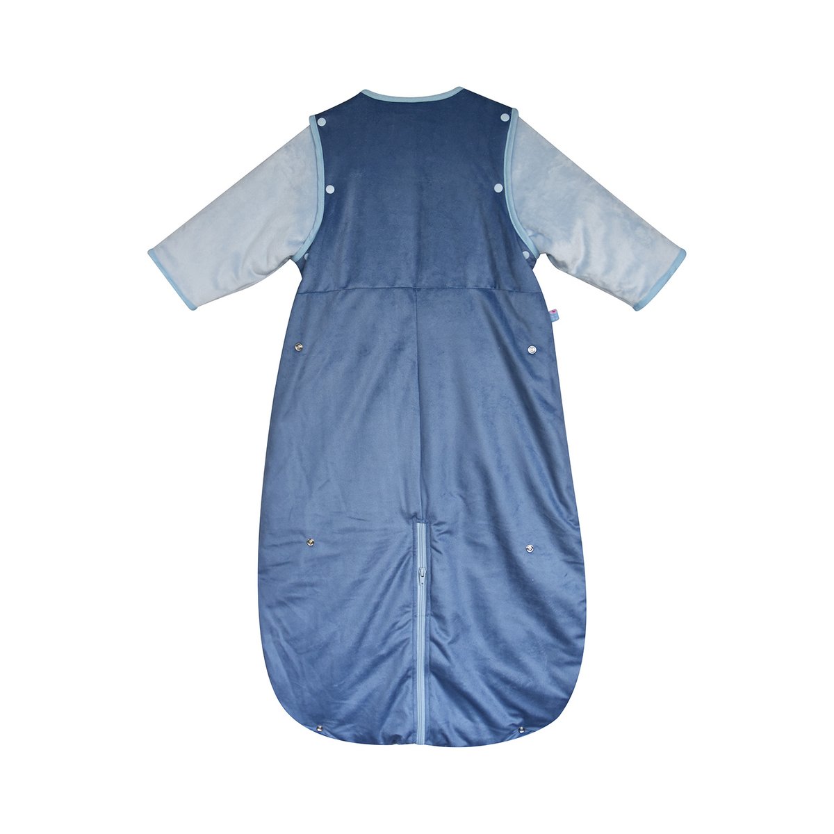 Gigoteuse 6/36m micky velours doux manches amovibles securite auto bleu, SUCRE D'ORGE