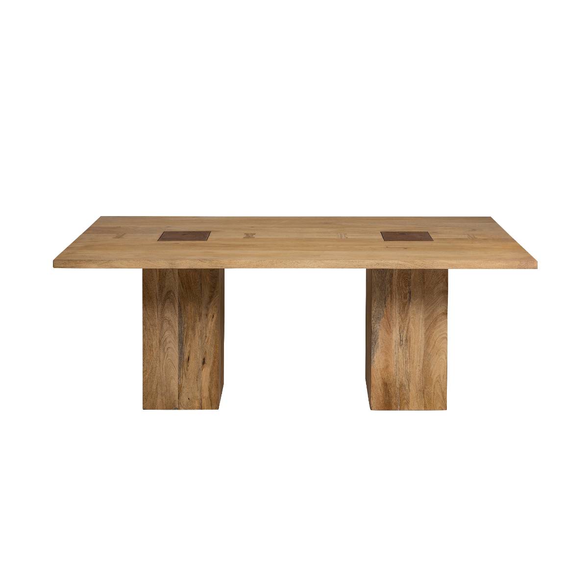 Table à manger en bois de manguier VIVIEN bois clair, MADE IN MEUBLES