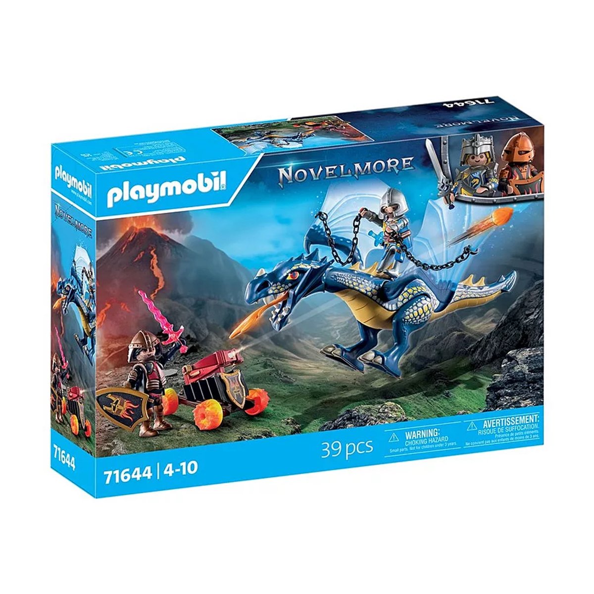 Combattants avec dragons et canon multicolore, PLAYMOBIL