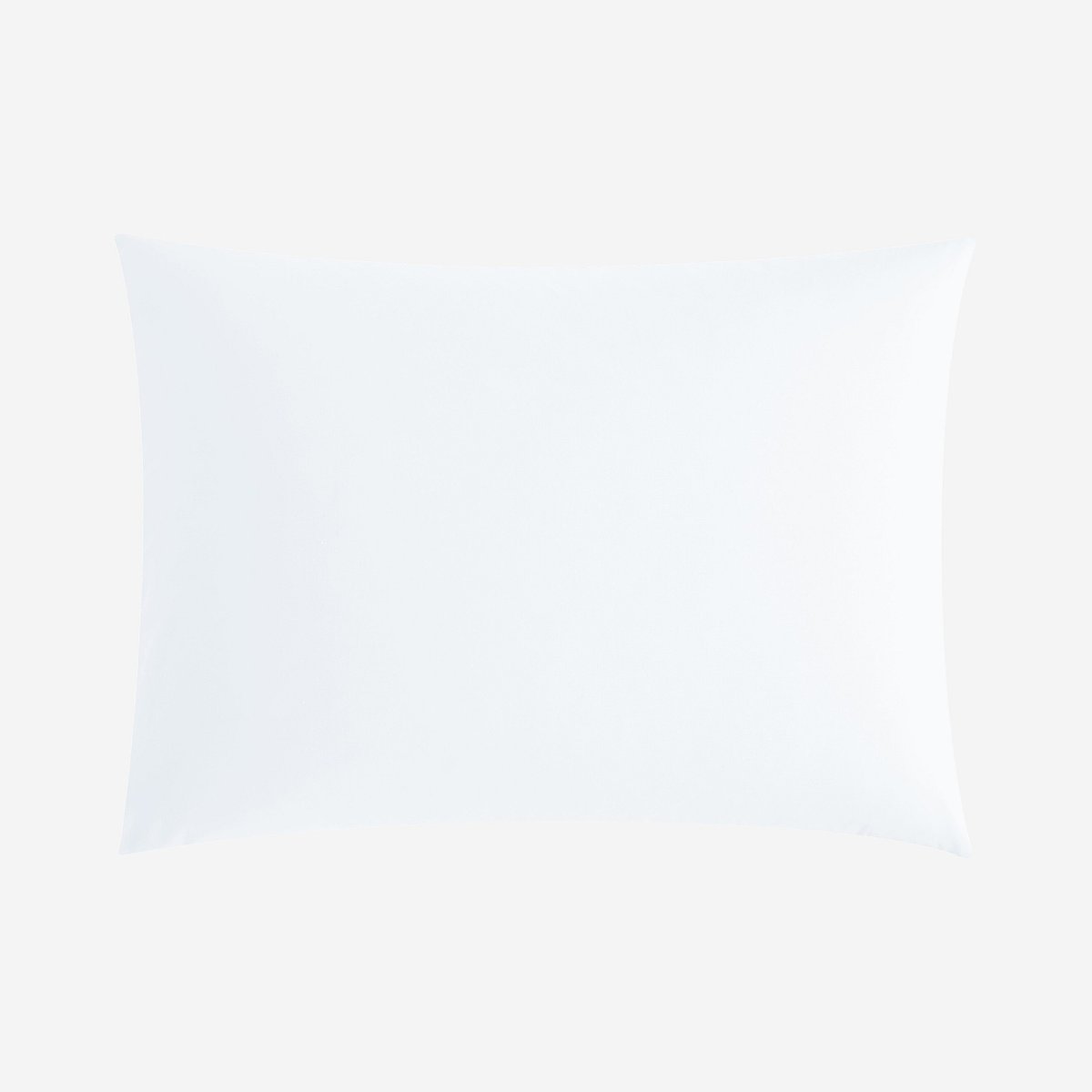 Taie d'oreiller en percale de coton AMANCE blanc, HABITAT