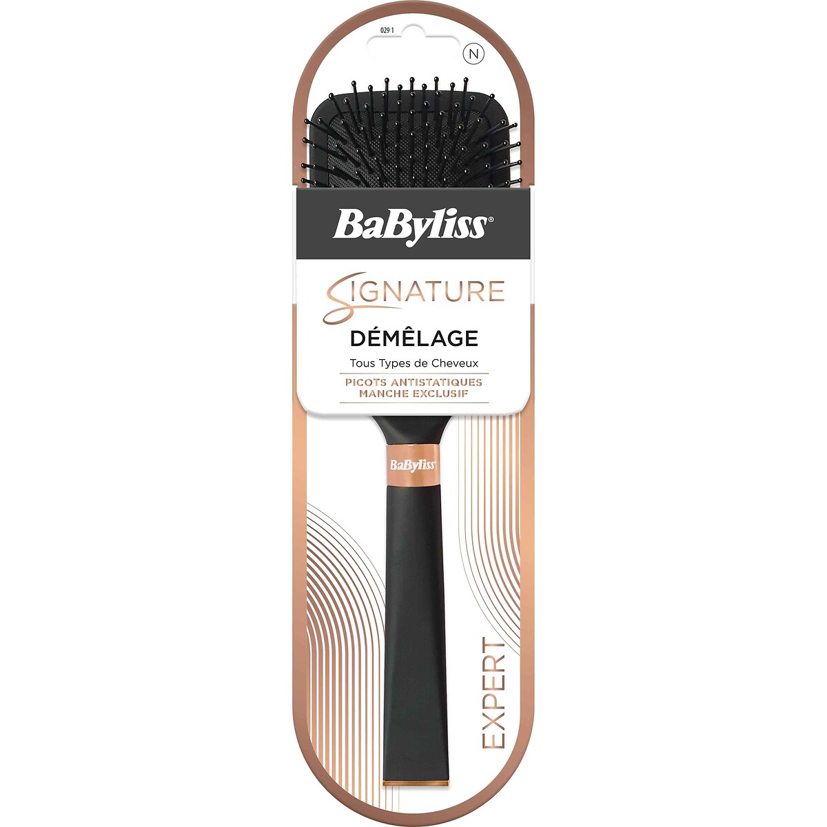 Brosse paddle signature noir, BABYLISS