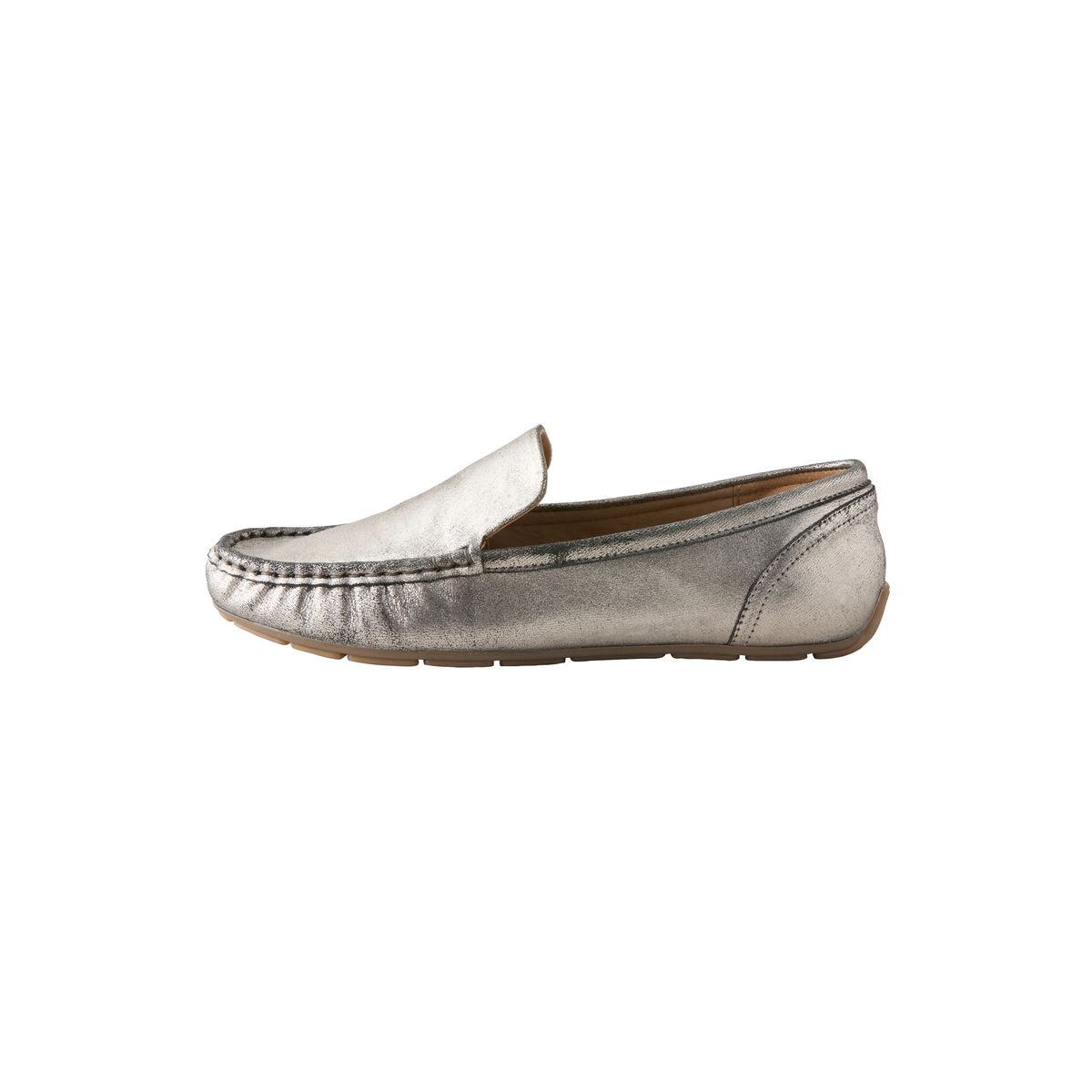 Mocassins à bout rond argent, NEXT